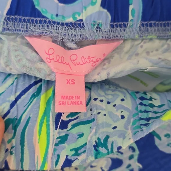 NEW Lily Pulitzer Palazzo Wide Leg Printed Pants Size XS 100% Rayon - Picture 4 of 7